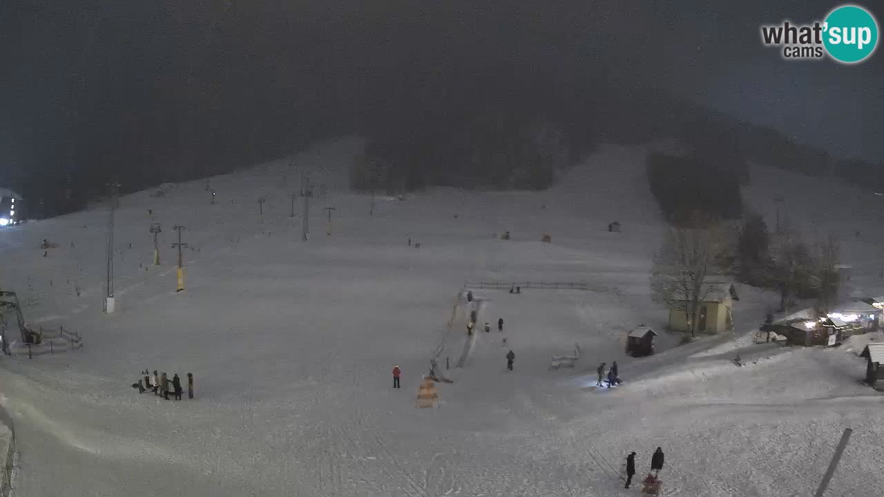 Meteo Kranjska Gora webcam | Piste da sci Kekec – Mojca – Rožle