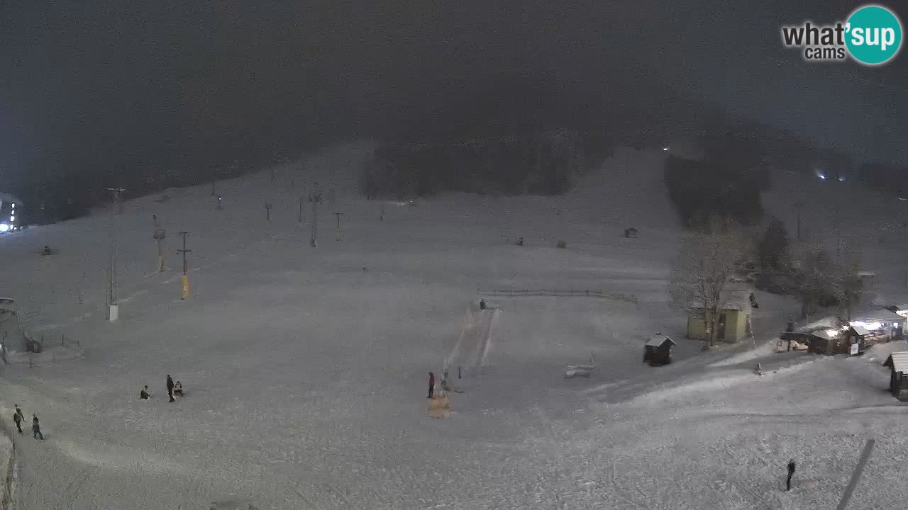 Meteo Kranjska Gora webcam | Piste da sci Kekec – Mojca – Rožle