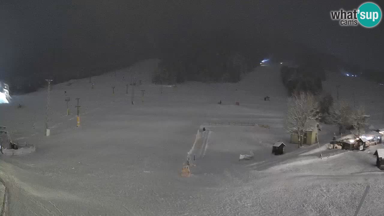 Meteo Kranjska Gora webcam | Piste da sci Kekec – Mojca – Rožle