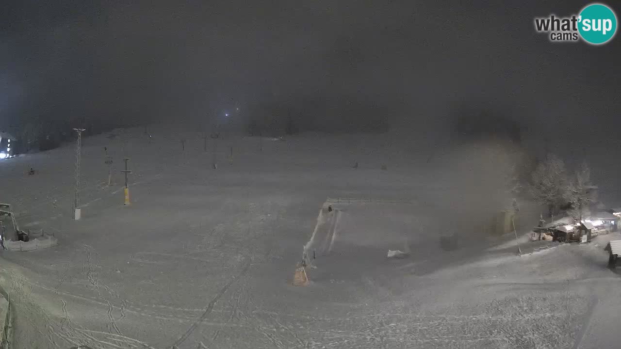 Meteo Kranjska Gora webcam | Piste da sci Kekec – Mojca – Rožle