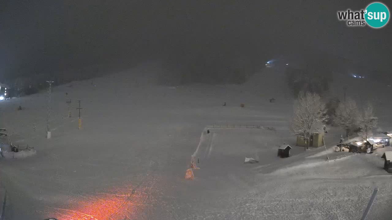 Meteo Kranjska Gora webcam | Piste da sci Kekec – Mojca – Rožle