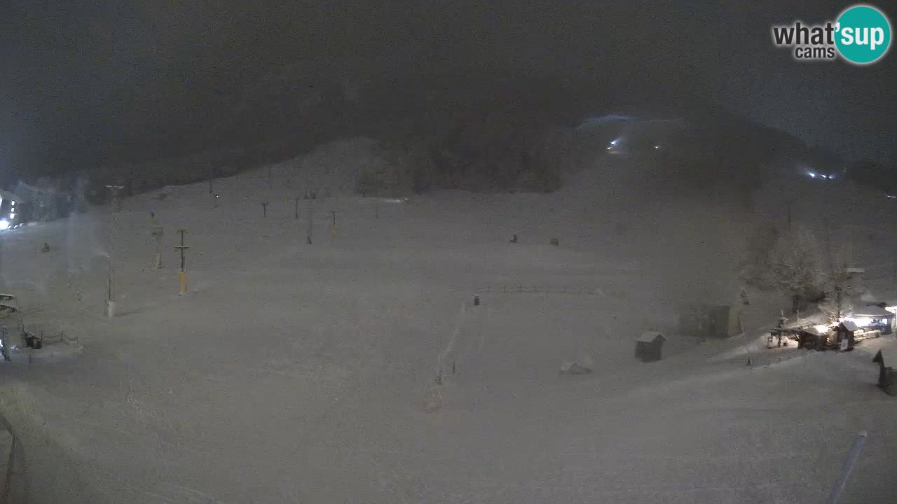 Meteo Kranjska Gora webcam | Piste da sci Kekec – Mojca – Rožle