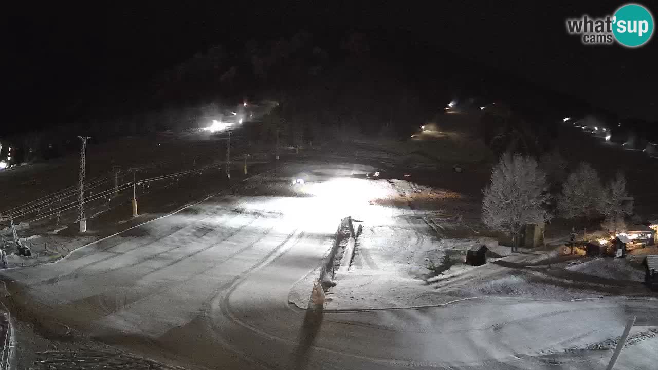 Meteo Kranjska Gora webcam | Piste da sci Kekec – Mojca – Rožle