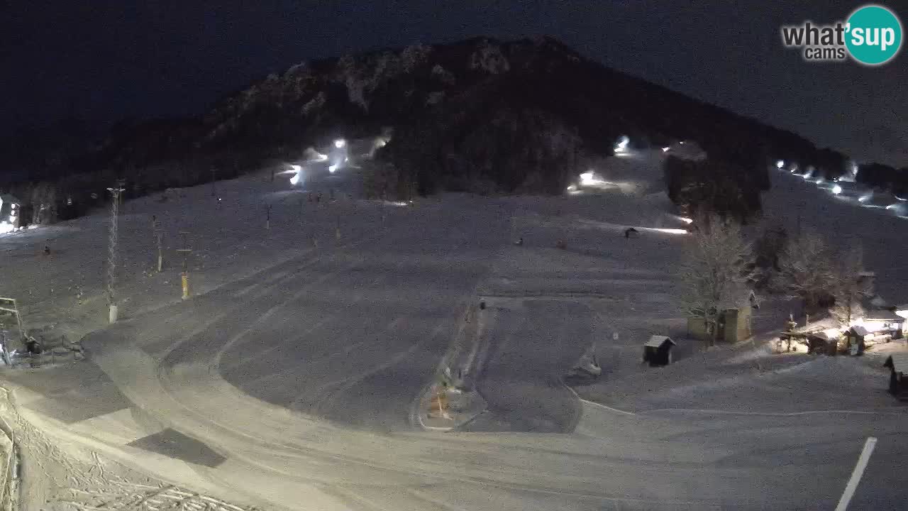 Meteo Kranjska Gora webcam | Piste da sci Kekec – Mojca – Rožle