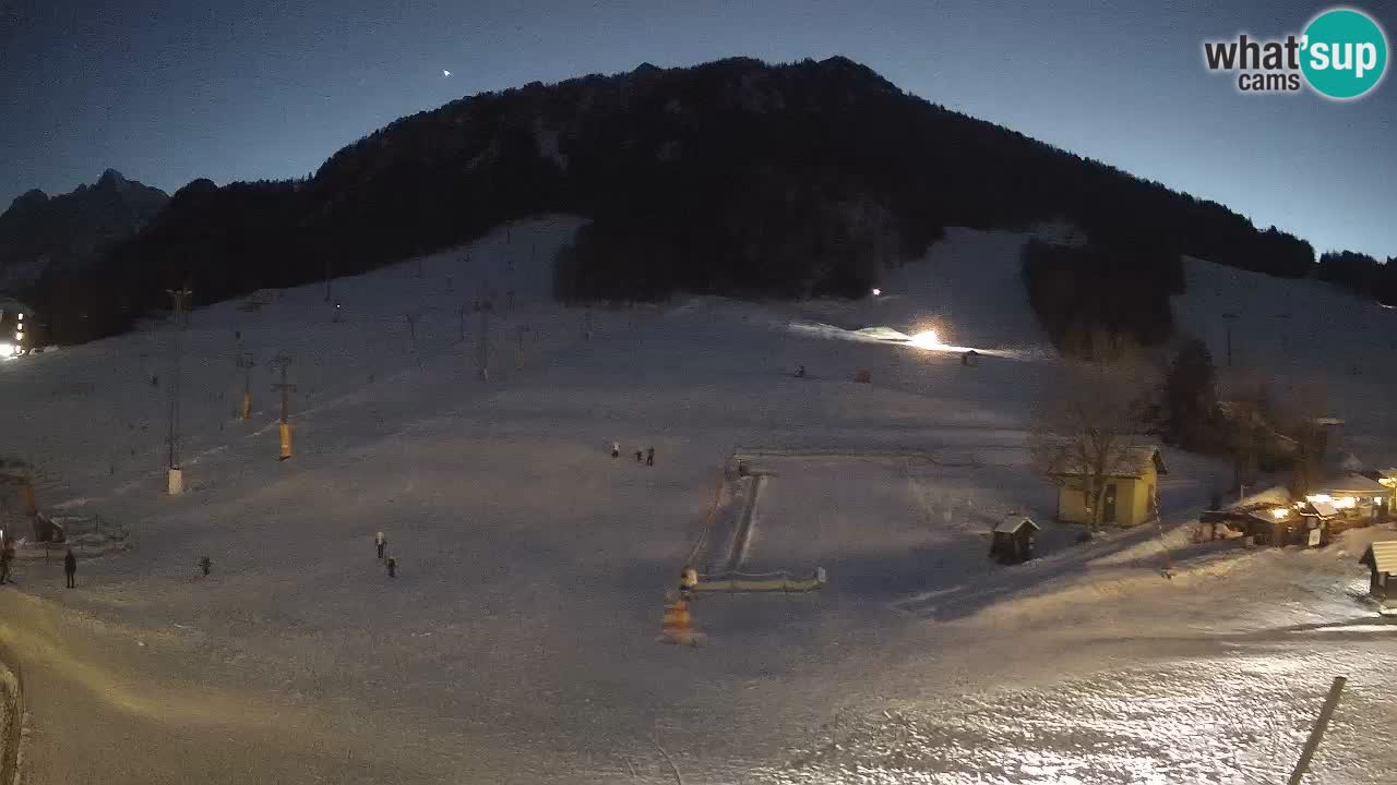 Meteo Kranjska Gora webcam | Piste da sci Kekec – Mojca – Rožle