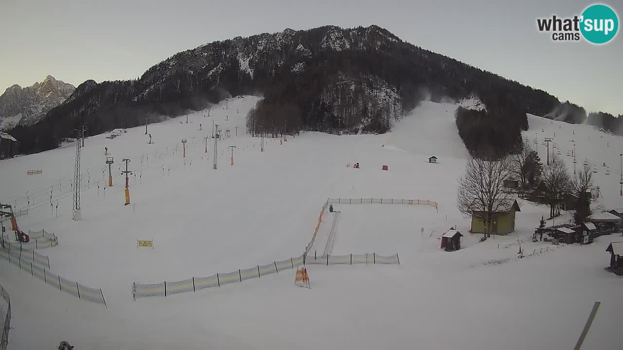 Meteo Kranjska Gora webcam | Piste da sci Kekec – Mojca – Rožle