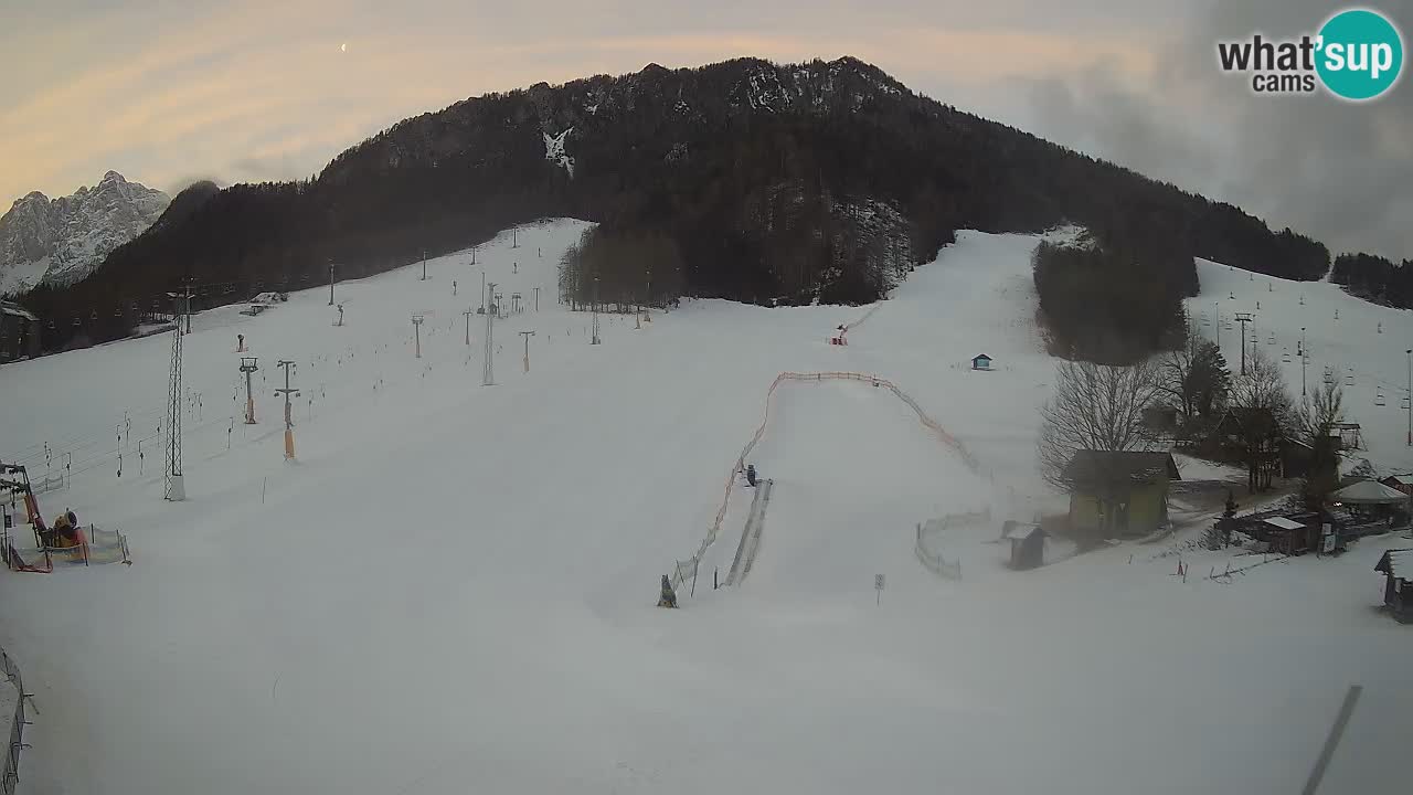 Meteo Kranjska Gora webcam | Piste da sci Kekec – Mojca – Rožle