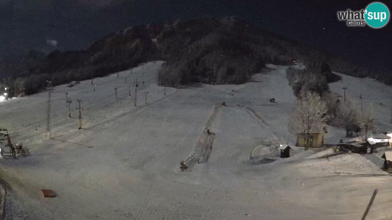 Meteo Kranjska Gora webcam | Piste da sci Kekec – Mojca – Rožle