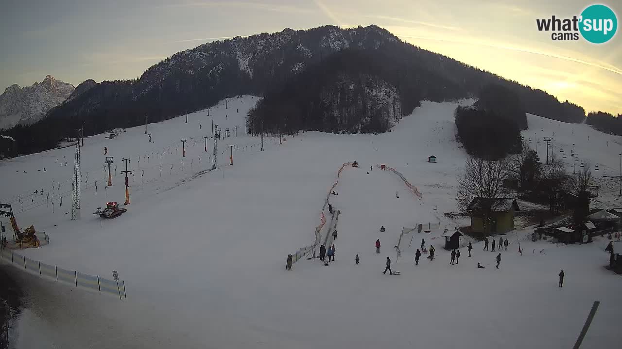 Meteo Kranjska Gora webcam | Piste da sci Kekec – Mojca – Rožle