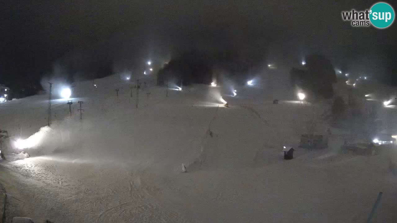 Meteo Kranjska Gora webcam | Piste da sci Kekec – Mojca – Rožle