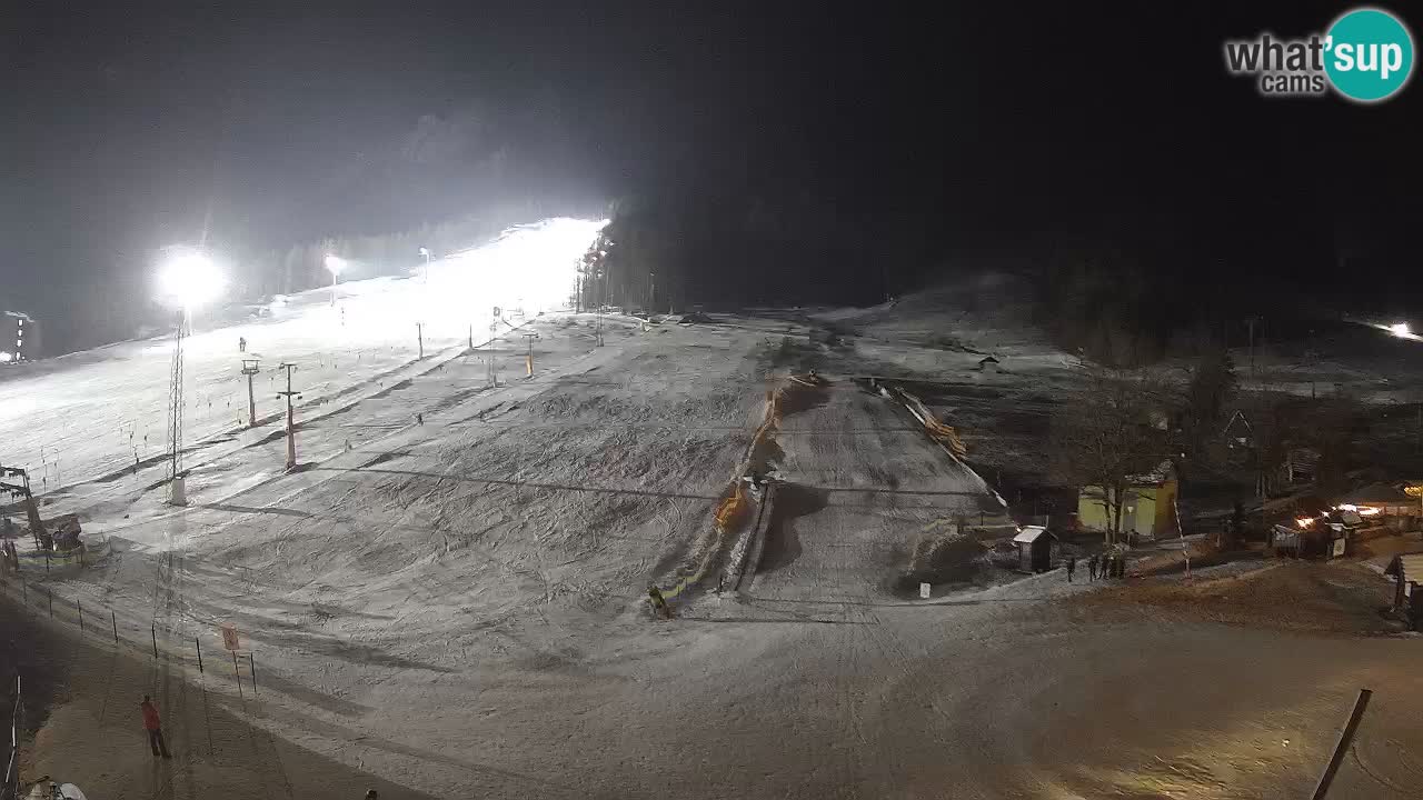 Meteo Kranjska Gora webcam | Piste da sci Kekec – Mojca – Rožle