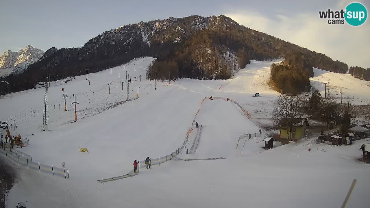 Meteo Kranjska Gora webcam | Piste da sci Kekec – Mojca – Rožle