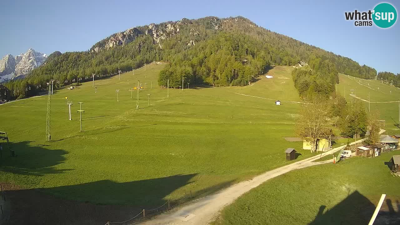 Meteo Kranjska Gora webcam | Piste da sci Kekec – Mojca – Rožle