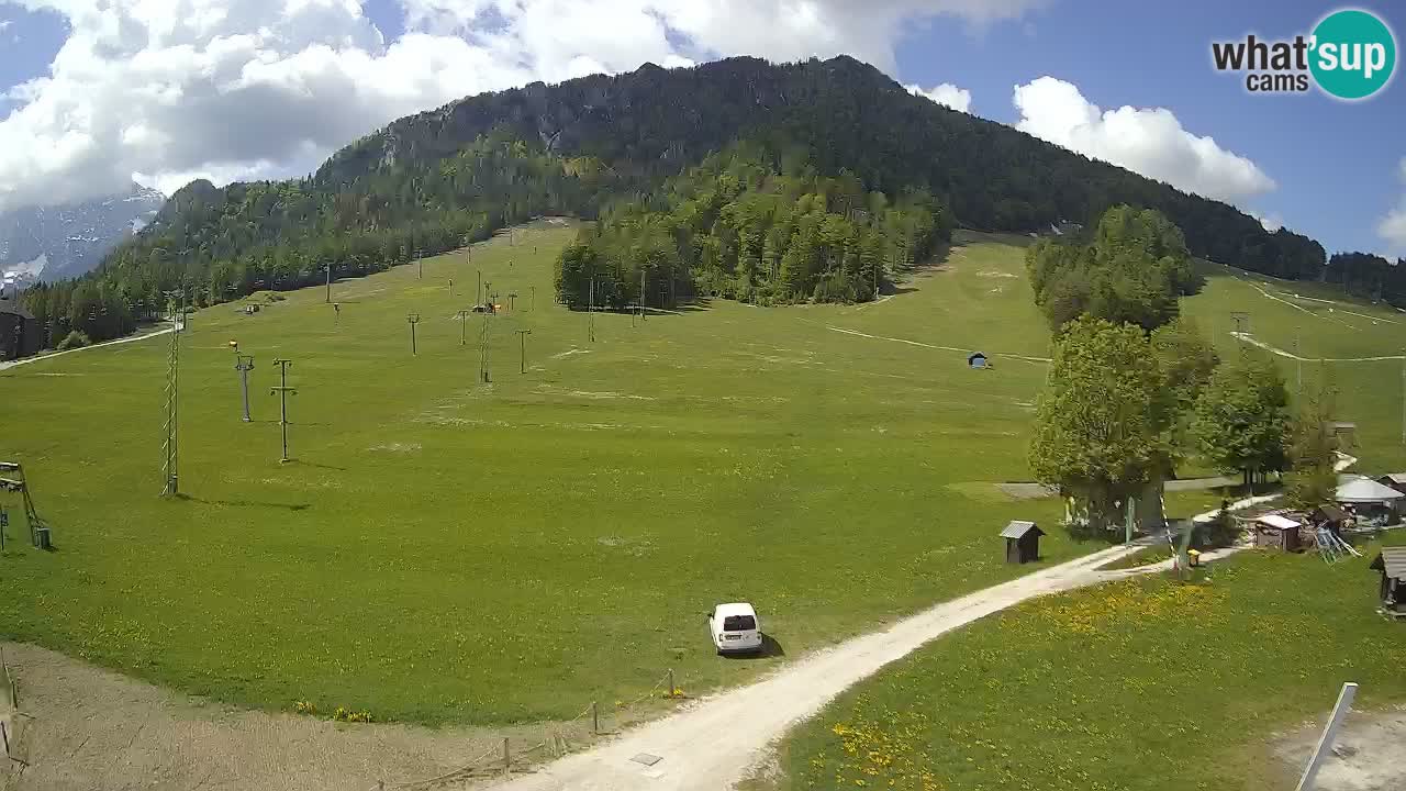 Meteo Kranjska Gora webcam | Piste da sci Kekec – Mojca – Rožle