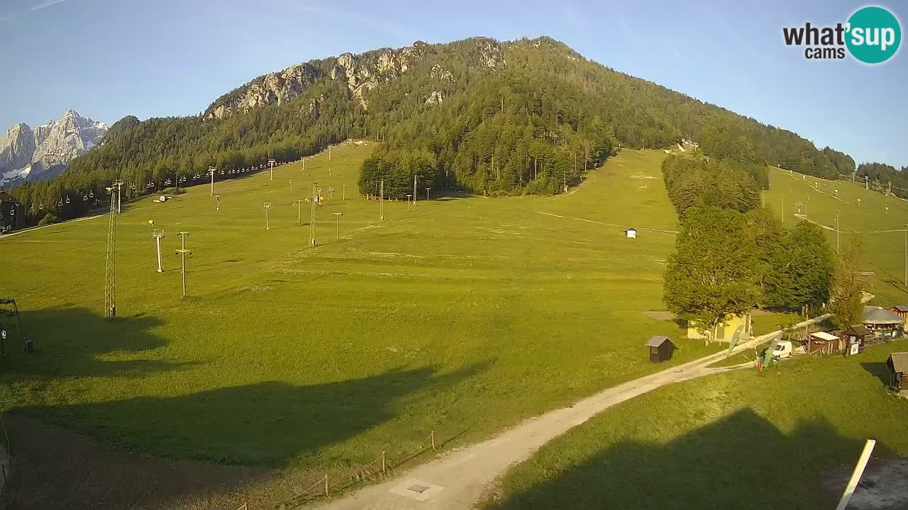 Meteo Kranjska Gora webcam | Piste da sci Kekec – Mojca – Rožle