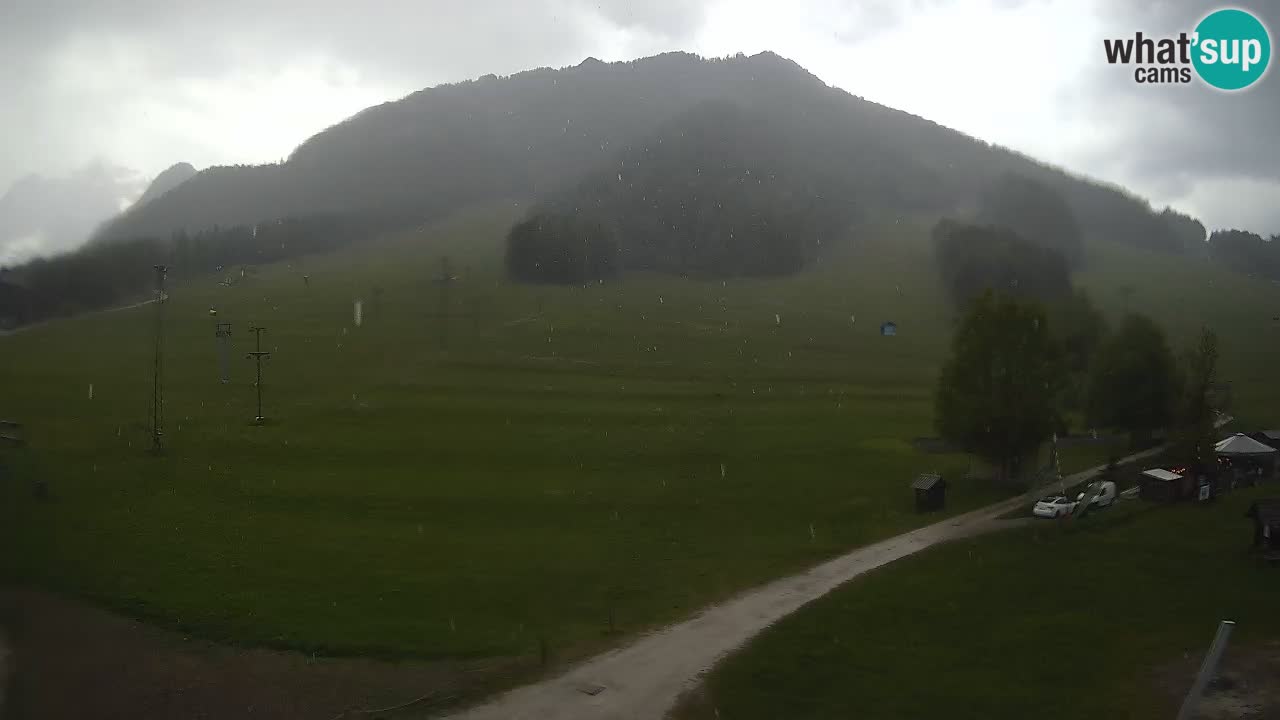 Meteo Kranjska Gora webcam | Piste da sci Kekec – Mojca – Rožle