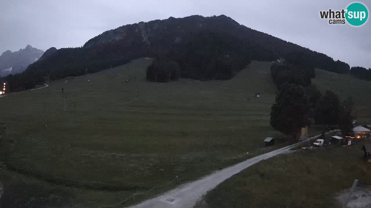 Meteo Kranjska Gora webcam | Piste da sci Kekec – Mojca – Rožle