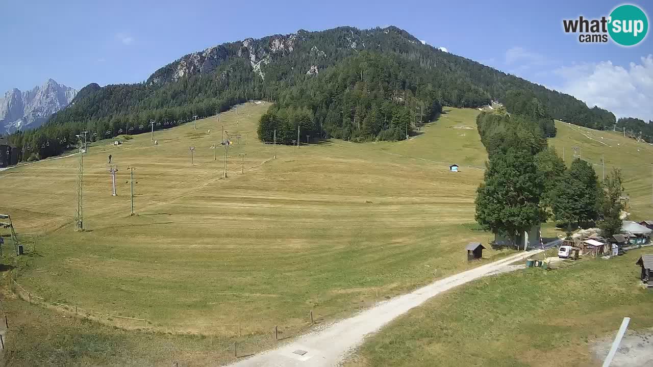 Meteo Kranjska Gora webcam | Piste da sci Kekec – Mojca – Rožle