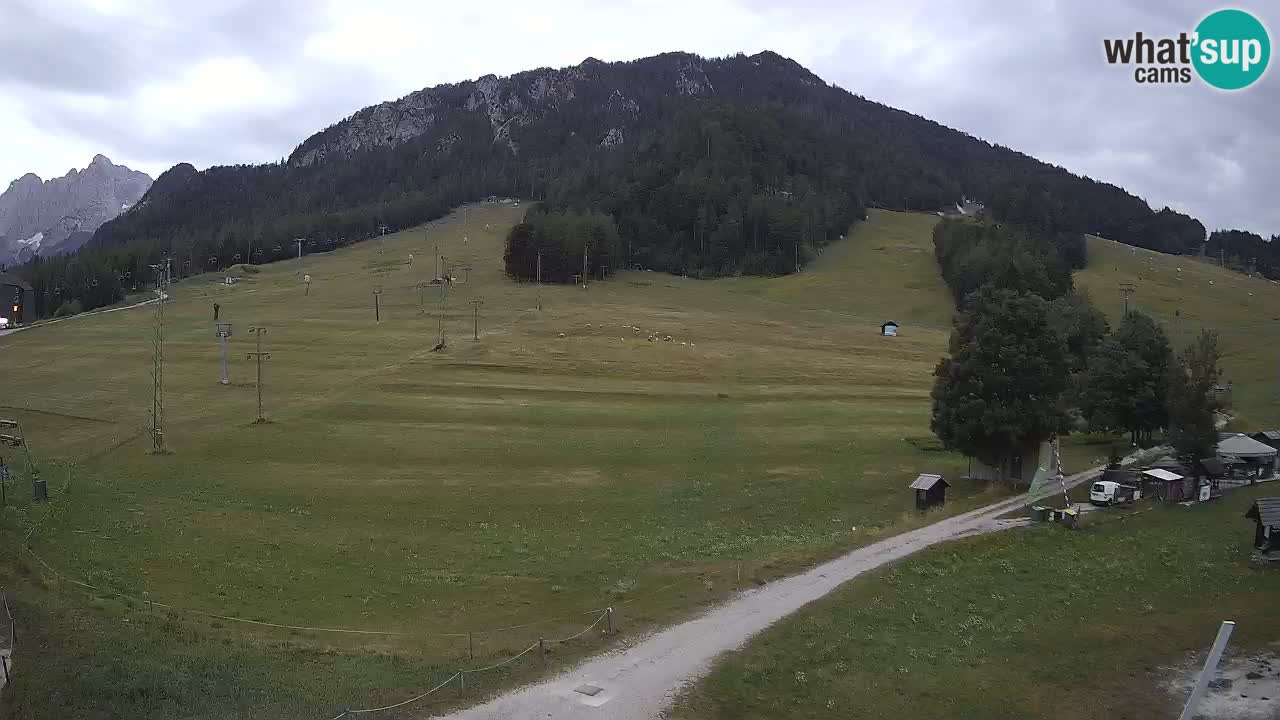 Meteo Kranjska Gora webcam | Piste da sci Kekec – Mojca – Rožle