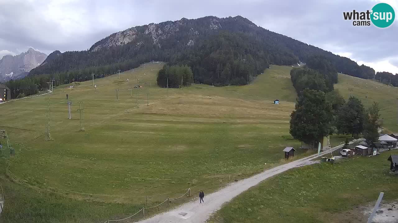 Meteo Kranjska Gora webcam | Piste da sci Kekec – Mojca – Rožle