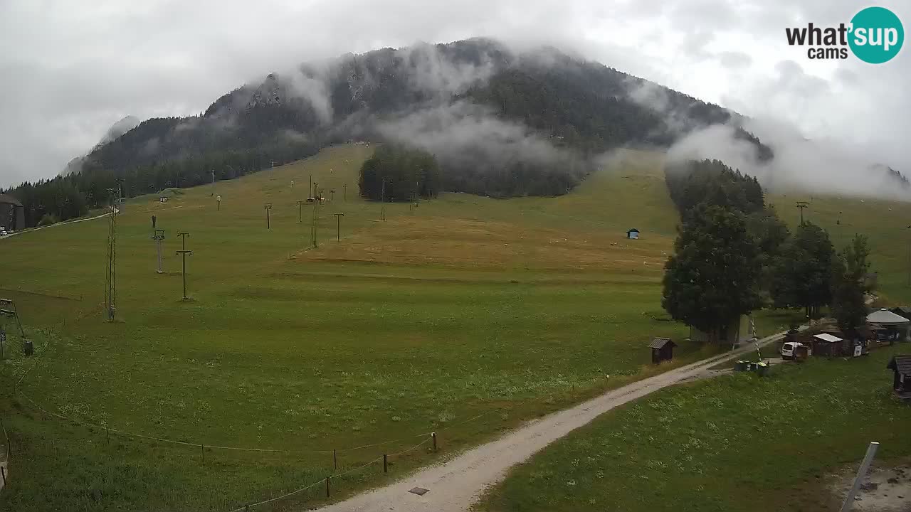 Meteo Kranjska Gora webcam | Piste da sci Kekec – Mojca – Rožle