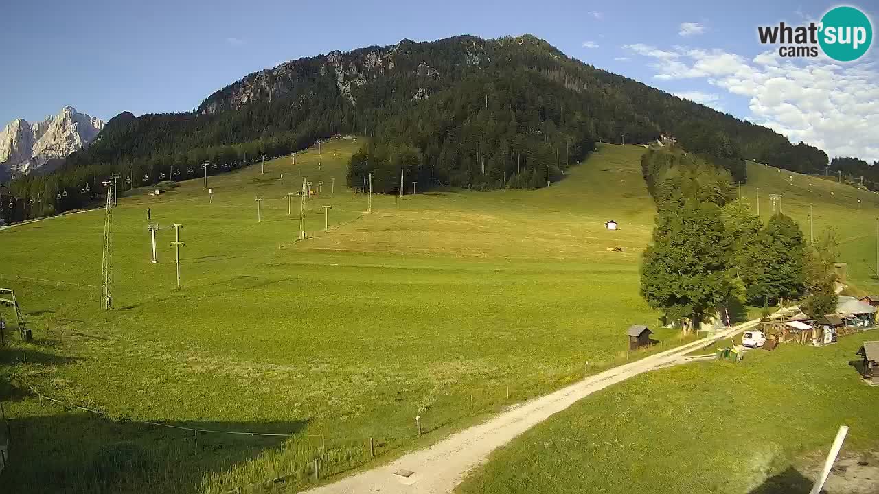 Meteo Kranjska Gora webcam | Piste da sci Kekec – Mojca – Rožle