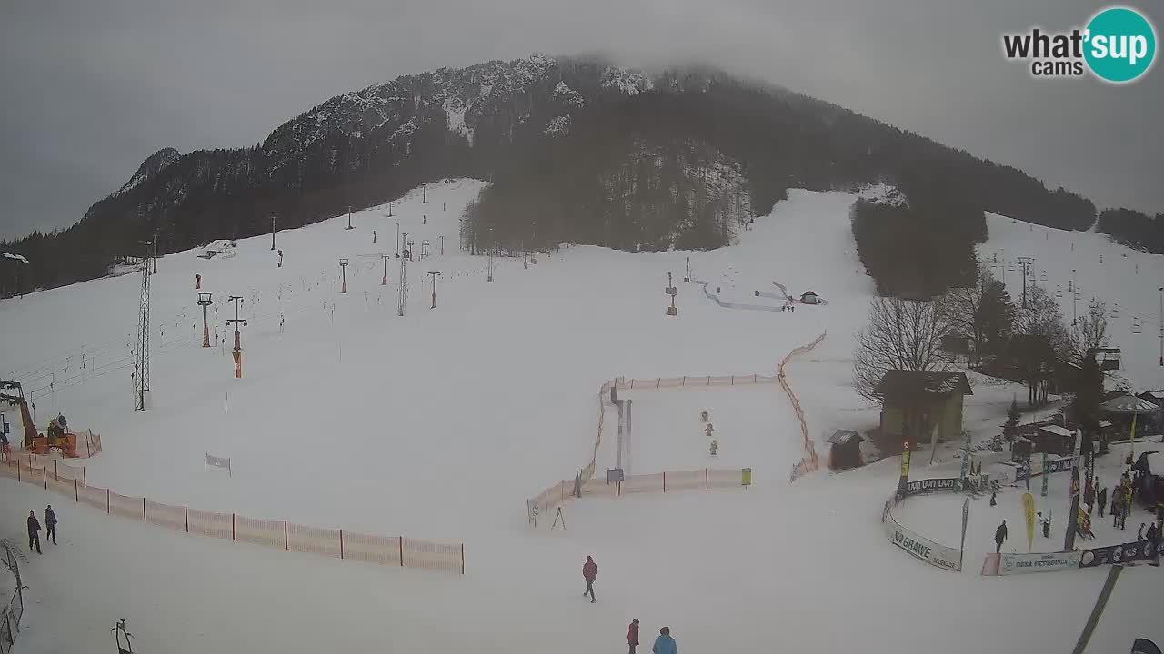 Meteo Kranjska Gora webcam | Piste da sci Kekec – Mojca – Rožle