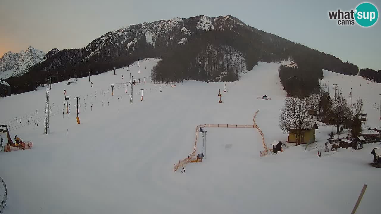 Meteo Kranjska Gora webcam | Piste da sci Kekec – Mojca – Rožle