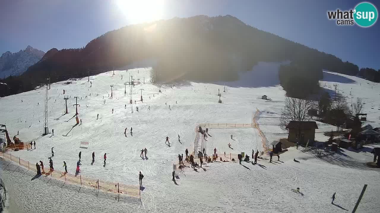 Meteo Kranjska Gora webcam | Piste da sci Kekec – Mojca – Rožle