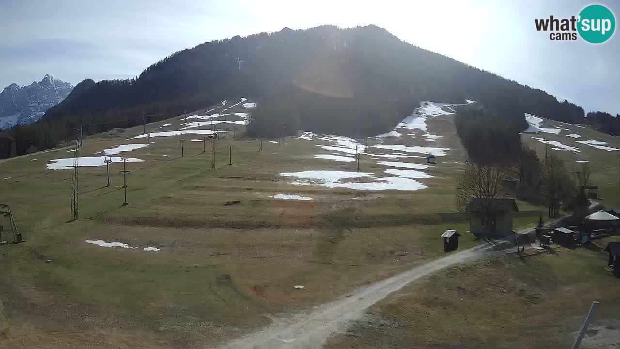 Meteo Kranjska Gora webcam | Piste da sci Kekec – Mojca – Rožle