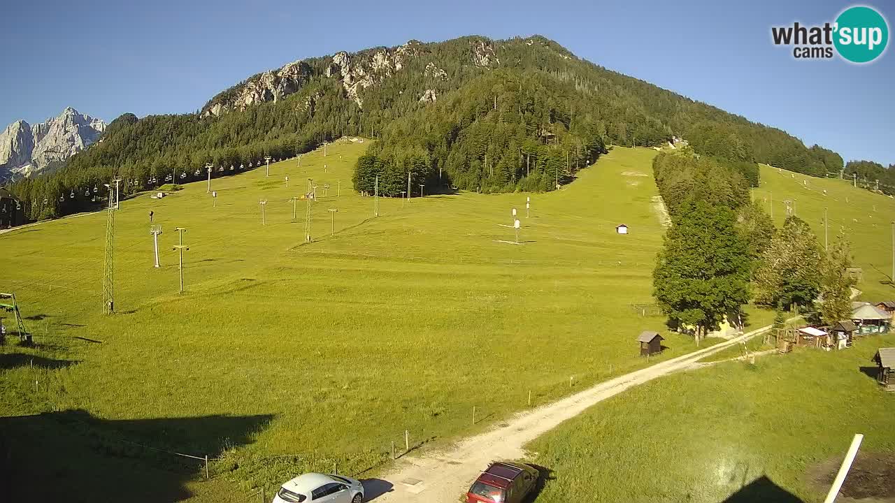 Meteo Kranjska Gora webcam | Piste da sci Kekec – Mojca – Rožle