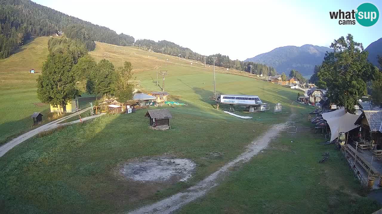 Kranjska Gora kamera Plaža – center dogajanja