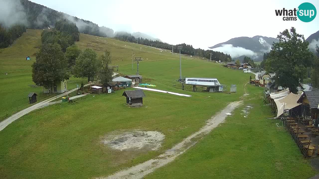 Kranjska Gora kamera Plaža – center dogajanja