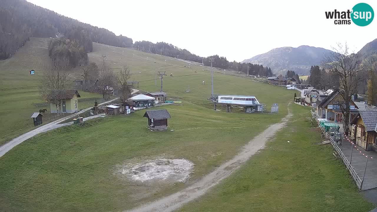 Kranjska Gora kamera Plaža – center dogajanja