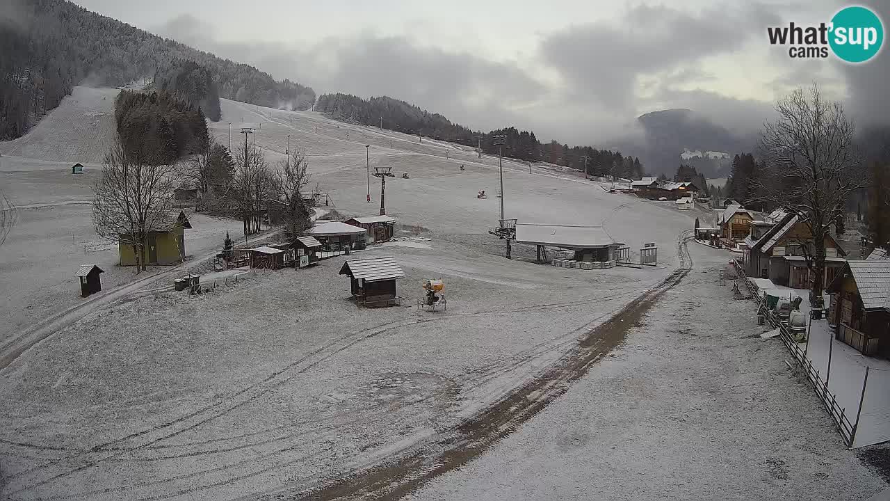 Kranjska Gora kamera Plaža – center dogajanja