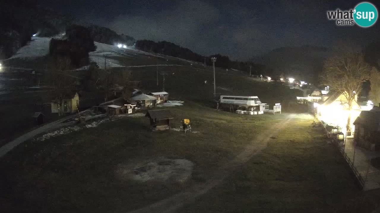 SKI Kranjska Gora webcam – Spiaggia – Piste Kekec e Mojca