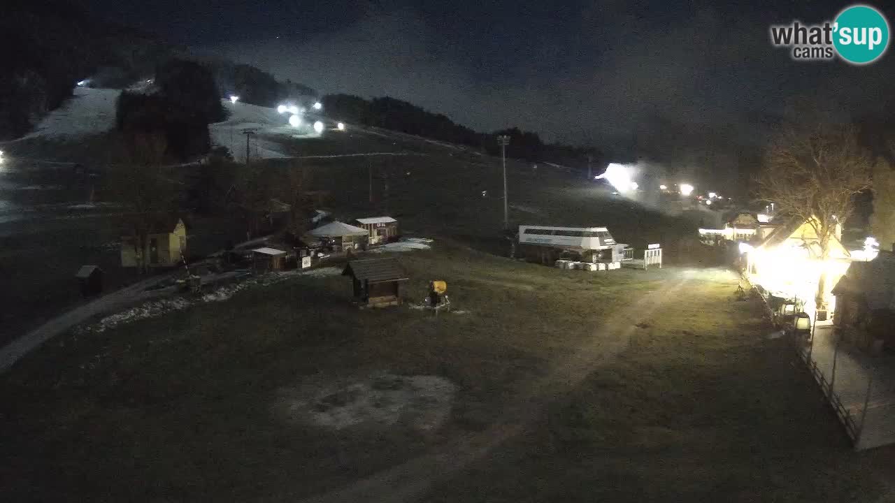 SKI Kranjska Gora webcam – Spiaggia – Piste Kekec e Mojca