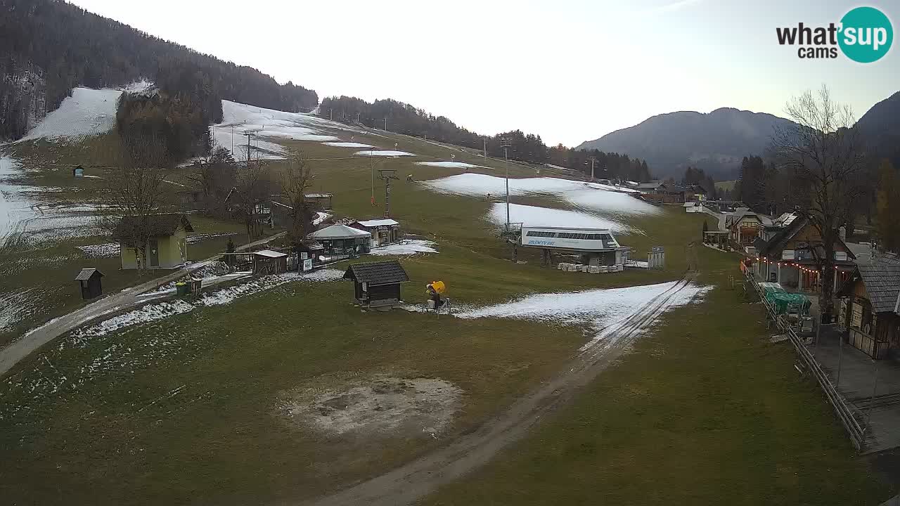 Kranjska Gora kamera Plaža – center dogajanja