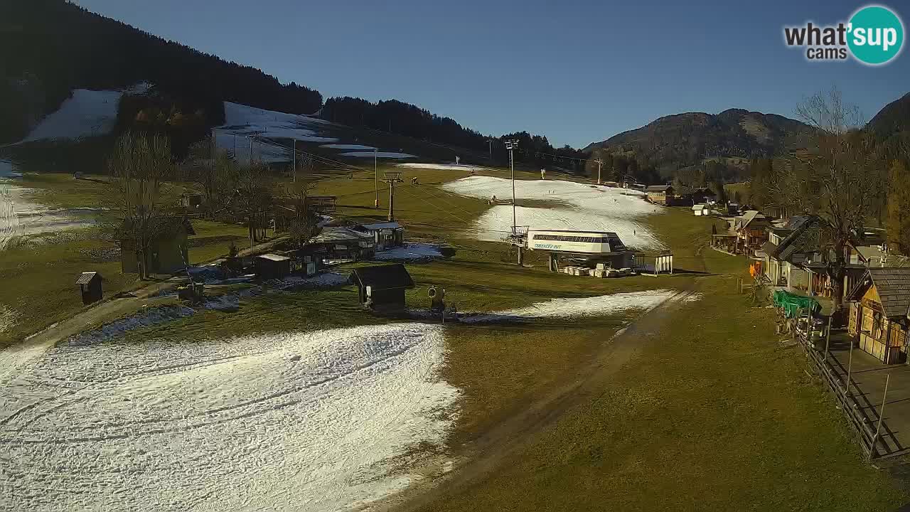 Kranjska Gora kamera Plaža – center dogajanja