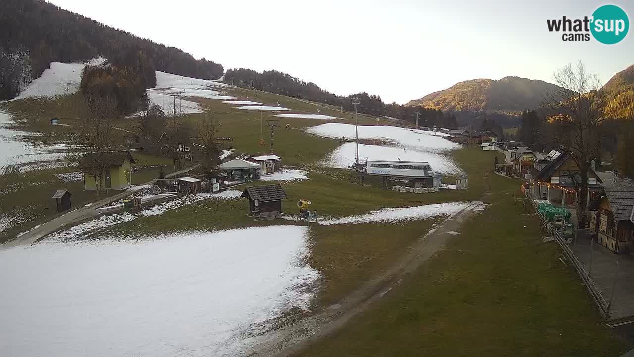 Kranjska Gora kamera Plaža – center dogajanja