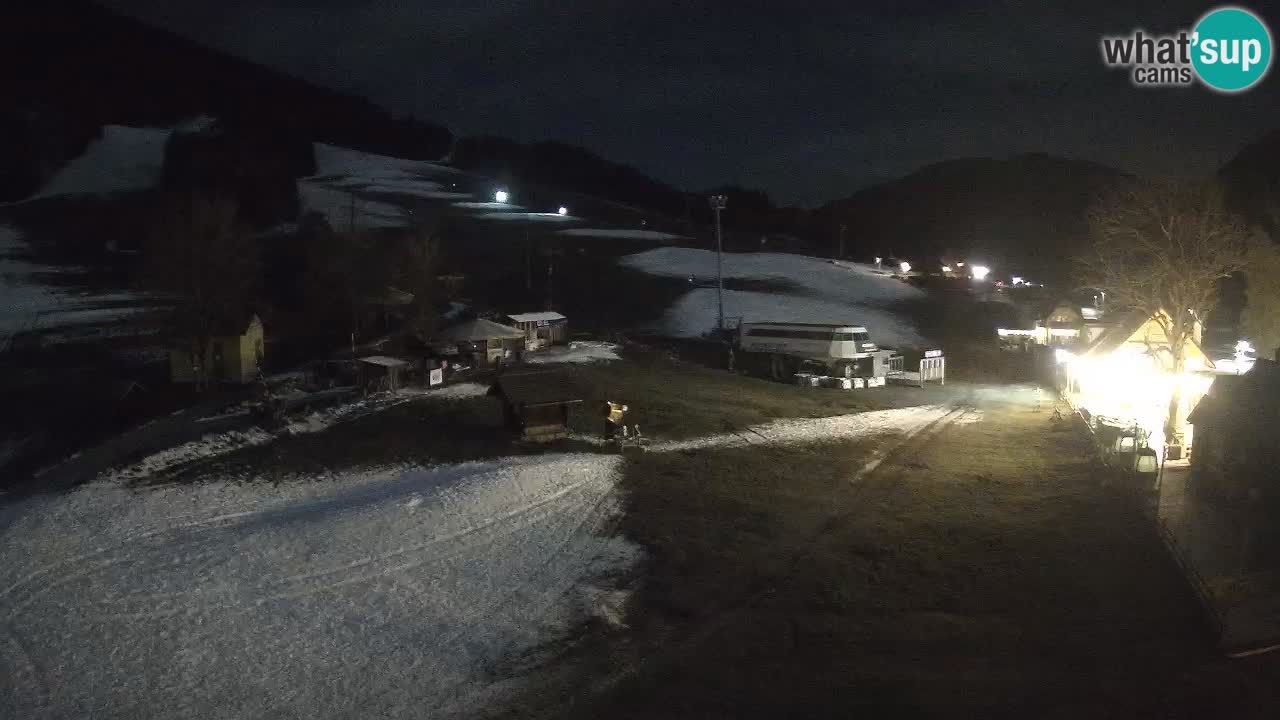 SKI Kranjska Gora webcam – Spiaggia – Piste Kekec e Mojca