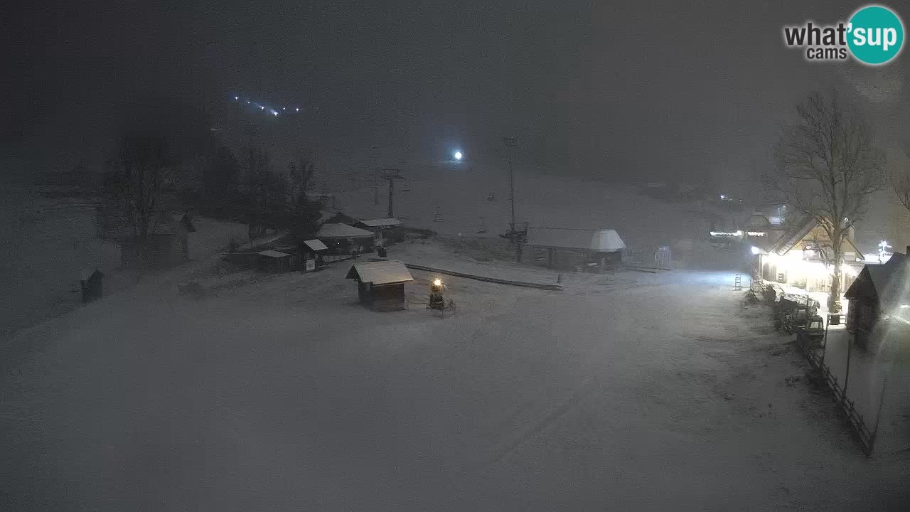 SKI Kranjska Gora webcam – Spiaggia – Piste Kekec e Mojca