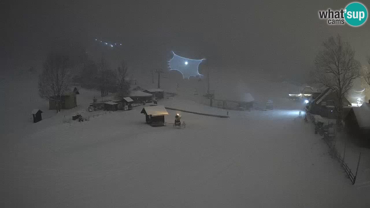 SKI Kranjska Gora webcam – Spiaggia – Piste Kekec e Mojca