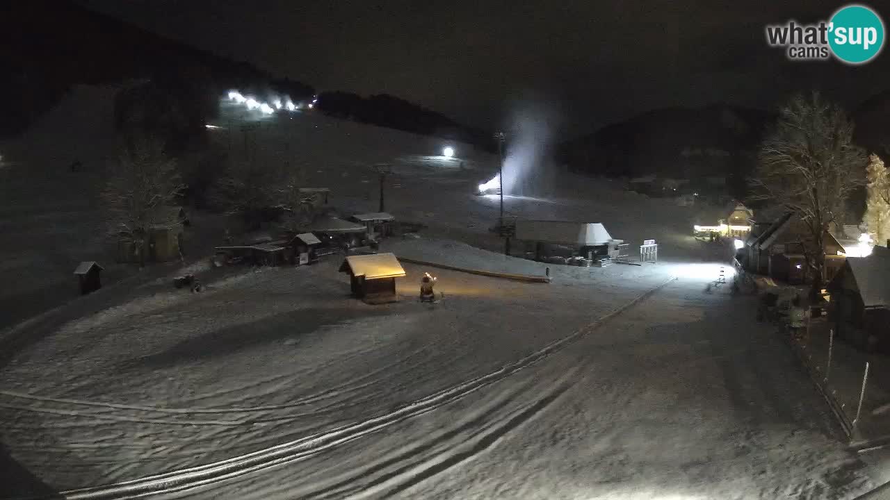 SKI Kranjska Gora webcam – Spiaggia – Piste Kekec e Mojca