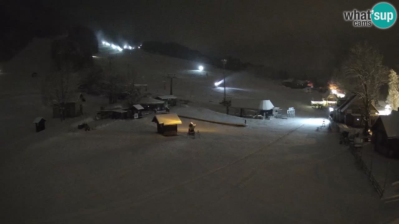 SKI Kranjska Gora webcam – Spiaggia – Piste Kekec e Mojca