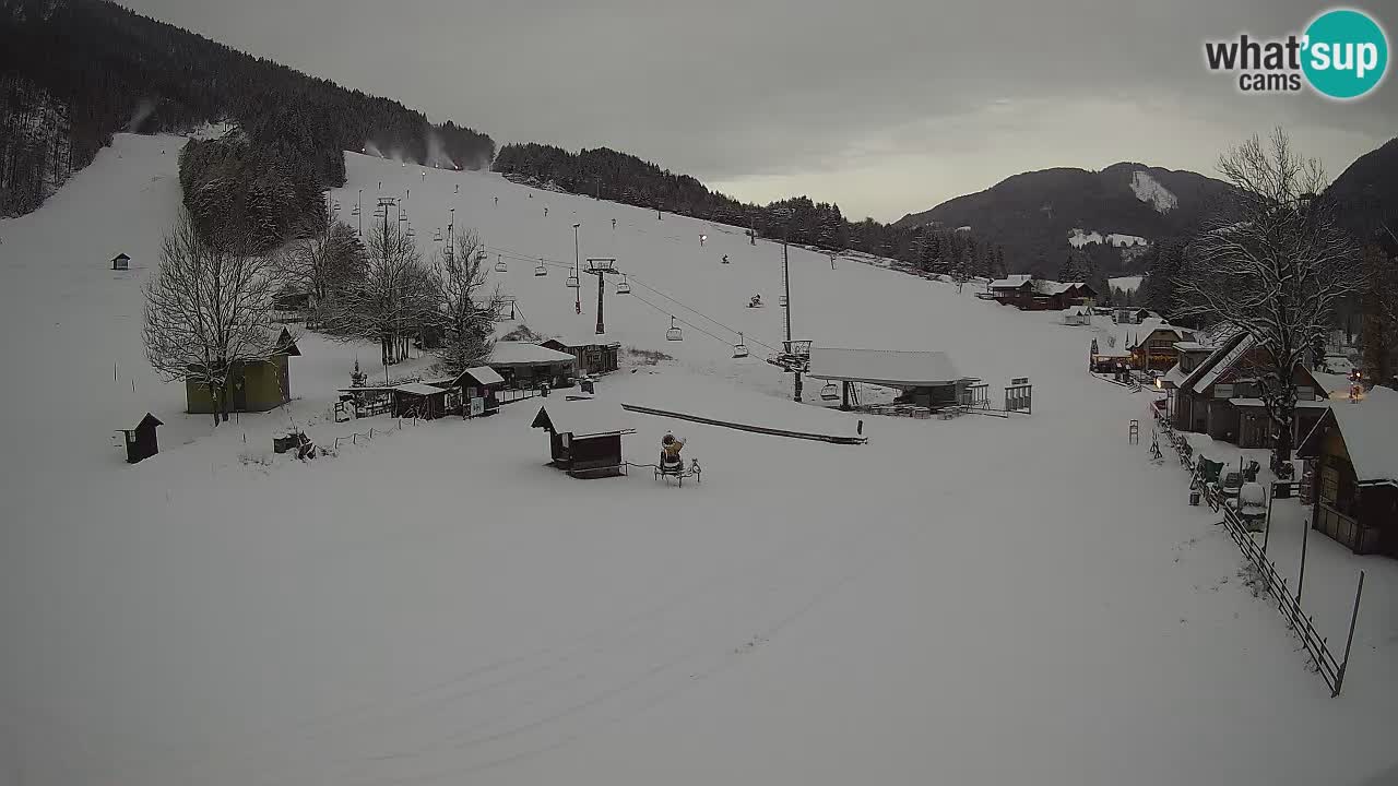 Kranjska Gora kamera Plaža – center dogajanja