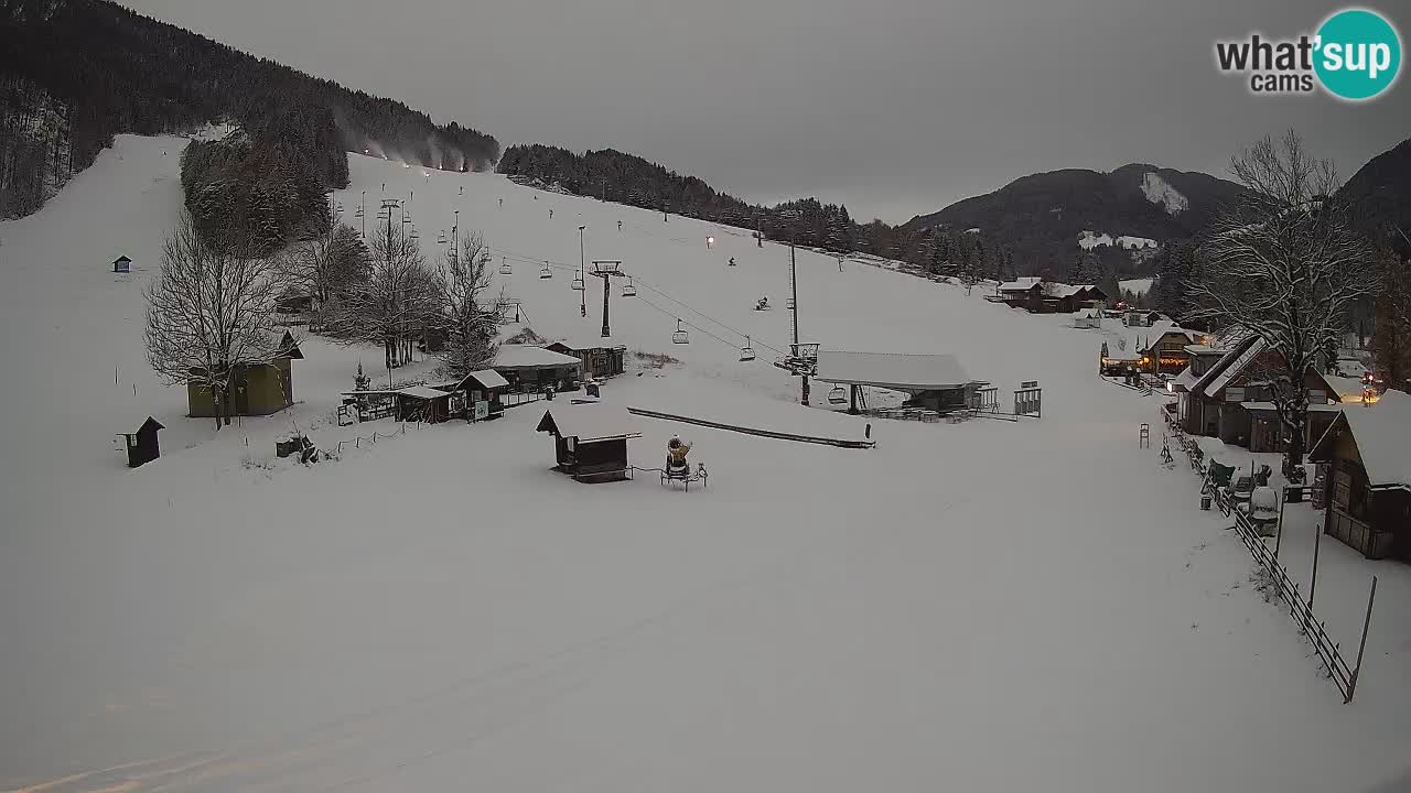 SKI Kranjska Gora webcam – Spiaggia – Piste Kekec e Mojca