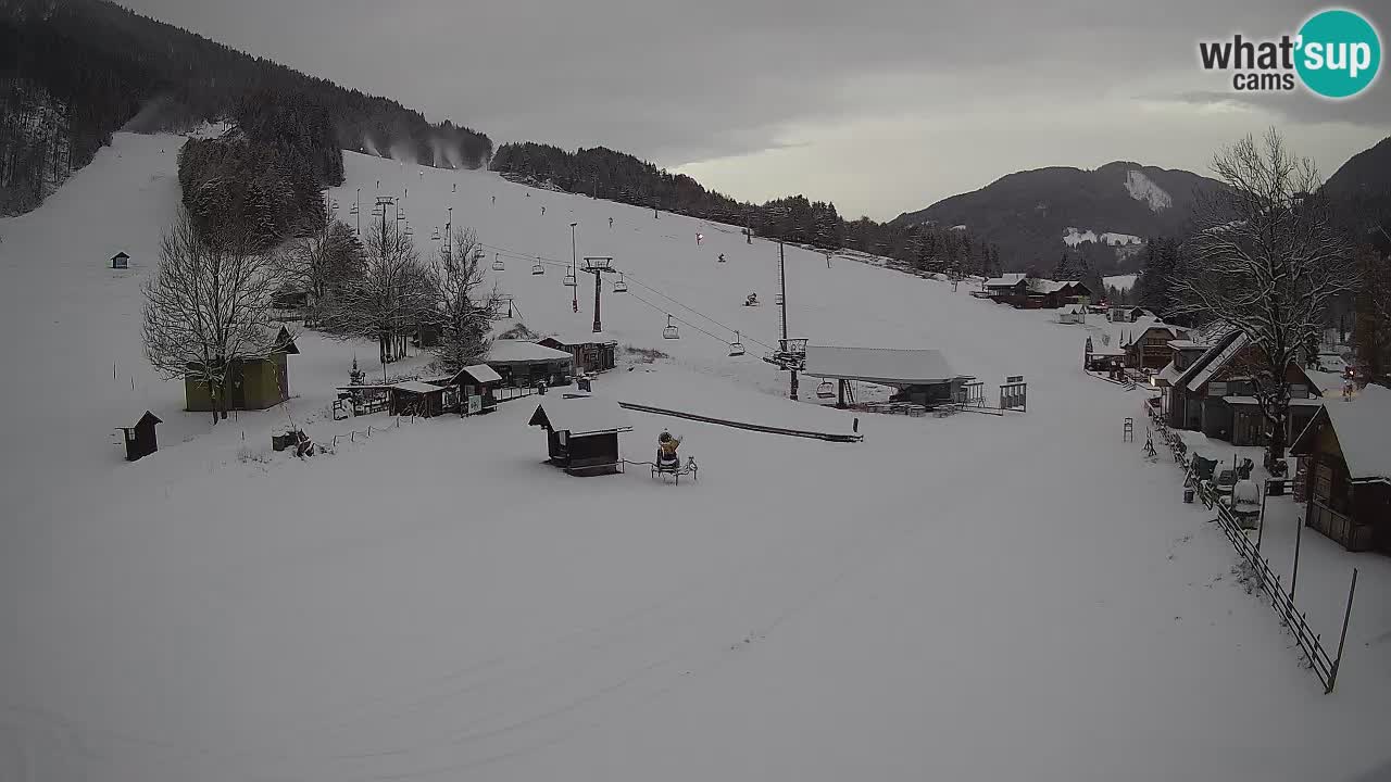 SKI Kranjska Gora webcam – Spiaggia – Piste Kekec e Mojca