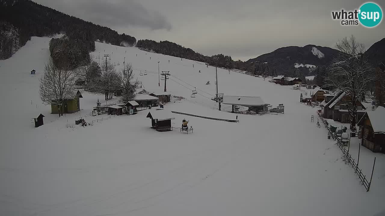 Kranjska Gora kamera Plaža – center dogajanja