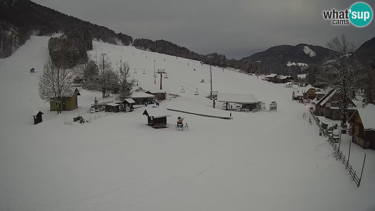 Kranjska Gora kamera Plaža – center dogajanja